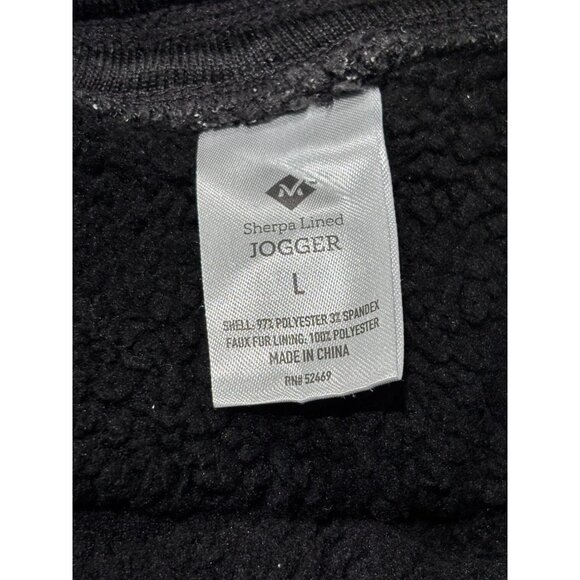 Sherpa Lined Jogger Pants Charcoal Heather Size L - Picture 3 of 11